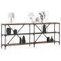 mesa consola de madera vieja 200x30x75 cm en madera compuesta y acero de , Mesas auxiliares - Ref: Foro24-863445, Precio: 111...