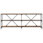 mesa consola de madera vieja 200x30x75 cm en madera compuesta y acero de , Mesas auxiliares - Ref: Foro24-863445, Precio: 111...