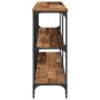mesa consola de madera vieja 200x30x75 cm en madera compuesta y acero de , Mesas auxiliares - Ref: Foro24-863445, Precio: 111...