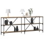 Mesa Consola Roble Artesano 200x30x75 cm Madera Ingenierizada y Acero de , Mesas auxiliares - Ref: Foro24-863446, Precio: 111...