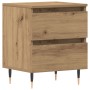 Mesita de Noche Roble Artesanal 40x35x50 cm Madera Engineered de , Mesitas de noche - Ref: Foro24-863464, Precio: 60,17 €, De...