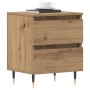 Mesita de Noche Roble Artesanal 40x35x50 cm Madera Engineered de , Mesitas de noche - Ref: Foro24-863464, Precio: 60,17 €, De...