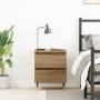 Mesita de Noche Roble Artesanal 40x35x50 cm Madera Engineered de , Mesitas de noche - Ref: Foro24-863464, Precio: 60,17 €, De...