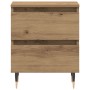 Mesita de Noche Roble Artesanal 40x35x50 cm Madera Engineered de , Mesitas de noche - Ref: Foro24-863464, Precio: 60,17 €, De...
