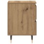 Mesita de Noche Roble Artesanal 40x35x50 cm Madera Engineered de , Mesitas de noche - Ref: Foro24-863464, Precio: 60,17 €, De...