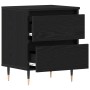 Mesas de Noche 2 pcs Negros de Roble 40x35x50 cm Madera Ingenierizada de , Mesitas de noche - Ref: Foro24-863467, Precio: 114...