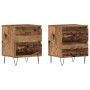 Cajones de Noche  2 pcs Madera Vieja 40x35x50 cm Madera Ecológica | Foro24.es | Tu tienda online para hogar, jardín y más Foro24.es