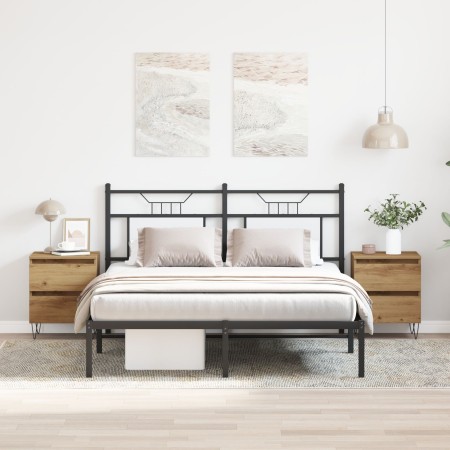 Cajones de Noche 2 pcs Roble Artisan 40x35x50 cm Madera Ingenierizada de , Mesitas de noche - Ref: Foro24-863485, Precio: 103...