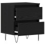 Mesitas de Noche 2 pcs Roble Negro 40x35x50 cm Madera Elaborada de , Mesitas de noche - Ref: Foro24-863487, Precio: 109,51 €,...