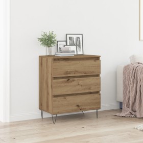 Aparador con Cajones de Roble Artesanal 60x35x70 cm Madera Engineered de , Aparadores - Ref: Foro24-863496, Precio: 89,49 €, ...