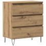 Aparador con Cajones de Roble Artesanal 60x35x70 cm Madera Engineered de , Aparadores - Ref: Foro24-863496, Precio: 89,49 €, ...