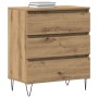 Aparador con Cajones de Roble Artesanal 60x35x70 cm Madera Engineered de , Aparadores - Ref: Foro24-863496, Precio: 89,49 €, ...