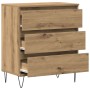 Aparador con Cajones de Roble Artesanal 60x35x70 cm Madera Engineered de , Aparadores - Ref: Foro24-863496, Precio: 89,49 €, ...