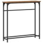 Mesa Consola Madera Vieja 75x19,5x75 cm Madera Ingenierizada y Acero de , Mesas auxiliares - Ref: Foro24-863503, Precio: 36,0...