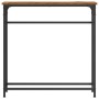Mesa Consola Madera Vieja 75x19,5x75 cm Madera Ingenierizada y Acero de , Mesas auxiliares - Ref: Foro24-863503, Precio: 36,0...