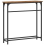 Mesa Consola Madera Vieja 75x19,5x75 cm Madera Ingenierizada y Acero de , Mesas auxiliares - Ref: Foro24-863503, Precio: 36,0...