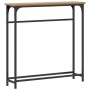 Mesa Consola  Artisan Roble 75x19,5x75 cm Madera Contrachapada y Acero | Foro24.es | Tu tienda online para hogar, jardín y más Foro24.es