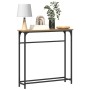 Mesa Consola  Artisan Roble 75x19,5x75 cm Madera Contrachapada y Acero | Foro24.es | Tu tienda online para hogar, jardín y más Foro24.es