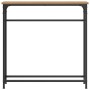 Mesa Consola  Artisan Roble 75x19,5x75 cm Madera Contrachapada y Acero | Foro24.es | Tu tienda online para hogar, jardín y más Foro24.es