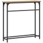 Mesa Consola  Artisan Roble 75x19,5x75 cm Madera Contrachapada y Acero | Foro24.es | Tu tienda online para hogar, jardín y más Foro24.es