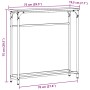 Mesa Consola  Artisan Roble 75x19,5x75 cm Madera Contrachapada y Acero | Foro24.es | Tu tienda online para hogar, jardín y más Foro24.es
