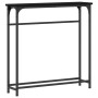 Mesa Consola Roble negro Marco de metal, superficie de MDF Compacta de , Mesas auxiliares - Ref: Foro24-863505, Precio: 39,48...