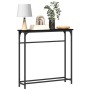 Mesa Consola Roble negro Marco de metal, superficie de MDF Compacta de , Mesas auxiliares - Ref: Foro24-863505, Precio: 39,48...