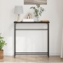 Mesa Consola Roble negro Marco de metal, superficie de MDF Compacta de , Mesas auxiliares - Ref: Foro24-863505, Precio: 39,48...