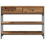 Mesa Consola Madera Vieja 100x25x75 cm Madera Engineered y Acero de , Mesas auxiliares - Ref: Foro24-863511, Precio: 98,36 €,...