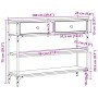 Mesa Consola Madera Vieja 100x25x75 cm Madera Engineered y Acero de , Mesas auxiliares - Ref: Foro24-863511, Precio: 98,36 €,...