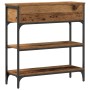 Mesa Consola Madera Vieja 72,5x25x75 cm Madera de Ingeniería y Acero de , Mesas auxiliares - Ref: Foro24-863519, Precio: 82,5...