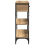 Mesa Consola de Roble Artesanal 72,5x25x75 cm en Madera y Acero de , Mesas auxiliares - Ref: Foro24-863520, Precio: 82,59 €, ...