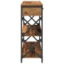Mesa Consola de Madera Vieja 100x28x75 cm de Madera Ingenierizada y Acero de , Mesas auxiliares - Ref: Foro24-863527, Precio:...