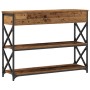Mesa Consola de Madera Vieja 100x28x75 cm de Madera Ingenierizada y Acero de , Mesas auxiliares - Ref: Foro24-863527, Precio:...
