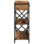 mesa consola de madera vieja 75x28x75 cm madera de ingeniería y acero de , Mesas auxiliares - Ref: Foro24-863535, Precio: 87,...