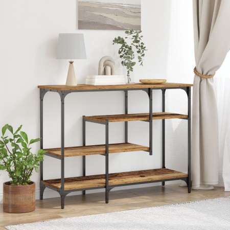 Mesa Consola de madera antigua 100x35x75 cm de madera aglomerada y acero de , Mesas auxiliares - Ref: Foro24-863559, Precio: ...