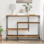 Mesa Consola de madera antigua 100x35x75 cm de madera aglomerada y acero de , Mesas auxiliares - Ref: Foro24-863559, Precio: ...