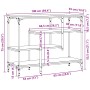 Mesa Consola de madera antigua 100x35x75 cm de madera aglomerada y acero de , Mesas auxiliares - Ref: Foro24-863559, Precio: ...