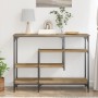 Mesa de Consola  Roble Artesanal 100x35x75 cm Madera Elaborada y Acero | Foro24.es | Tu tienda online para hogar, jardín y más Foro24.es