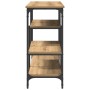 Mesa de Consola  Roble Artesanal 100x35x75 cm Madera Elaborada y Acero | Foro24.es | Tu tienda online para hogar, jardín y más Foro24.es