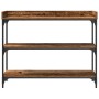 Mesa de Consola  de Madera Vieja 100x30x80 cm de Madera Ingenierizada y Acero | Foro24.es | Tu tienda online para hogar, jardín y más Foro24.es