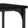 Mesa Consola  Negra de Roble 100x35x75 cm de Madera Engineered y Acero | Foro24.es | Tu tienda online para hogar, jardín y más Foro24.es