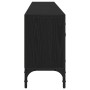 mueble de TV con cajón negro de roble 200x25x44 cm de madera elaborada de , Muebles TV - Ref: Foro24-863677, Precio: 132,54 €...