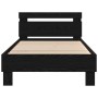 Cama  con Luces LED Roble Negro 75x190 cm Madera Ingenierizada | Foro24.es | Tu tienda online para hogar, jardín y más Foro24.es