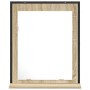 Espejo de baño con estante de roble sonoma 50x12x60 cm de madera elaborada de , Tocadores de baño - Ref: Foro24-864339, Preci...