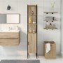 Armario de baño Roble Sonoma 33x33x185,5 cm Madera Engineered de , Tocadores de baño - Ref: Foro24-864342, Precio: 86,66 €, D...