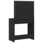 Mesa de tocador con luces LED en Roble Negro 78,5x41x135 cm de , Tocadores para dormitorios - Ref: Foro24-865029, Precio: 141...