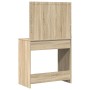 Tocador con luces LED Roble Sonoma 78.5x41x135 cm de , Tocadores para dormitorios - Ref: Foro24-865030, Precio: 133,20 €, Des...