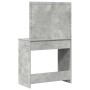 Mesa de Tocador con Luces LED Gris Concreto 78,5x41x135 cm de , Tocadores para dormitorios - Ref: Foro24-865031, Precio: 133,...