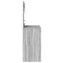 Tocador con Luces LED Gris Sonoma 78,5x41x135 cm de , Tocadores para dormitorios - Ref: Foro24-865033, Precio: 136,54 €, Desc...